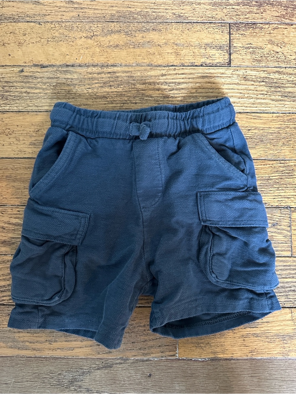 Zara Navy Blue Cargo-Style Kids Shorts
